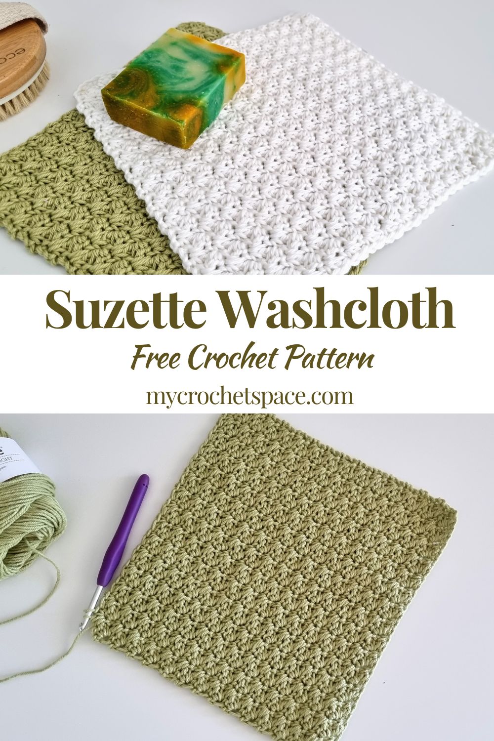 Crochet Easy Washcloth Free Pattern My Crochet Space