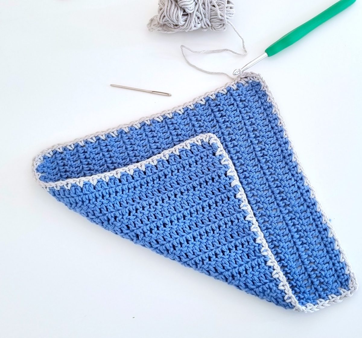 Beginner Double Crochet Dishcloth Pattern My Crochet Space