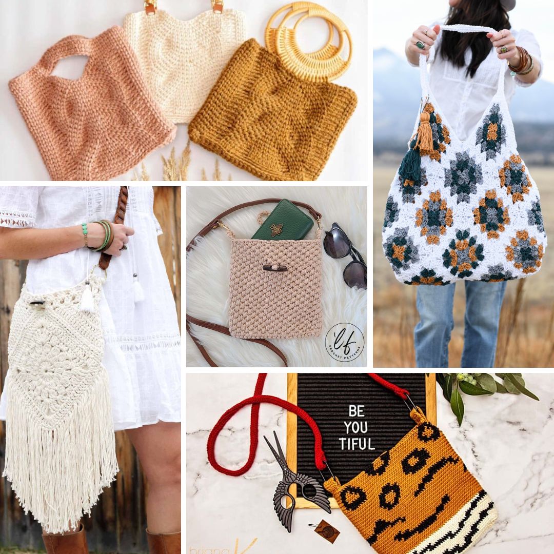 29 Free Knitted Bag Patterns & Purse Patterns | TREASURIE