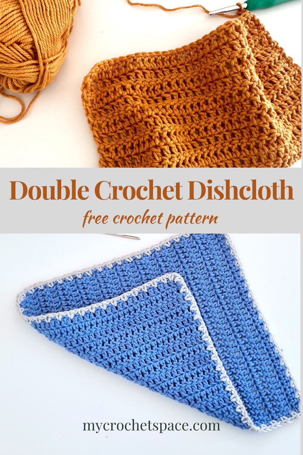 Beginner Double Crochet Dishcloth Pattern My Crochet Space