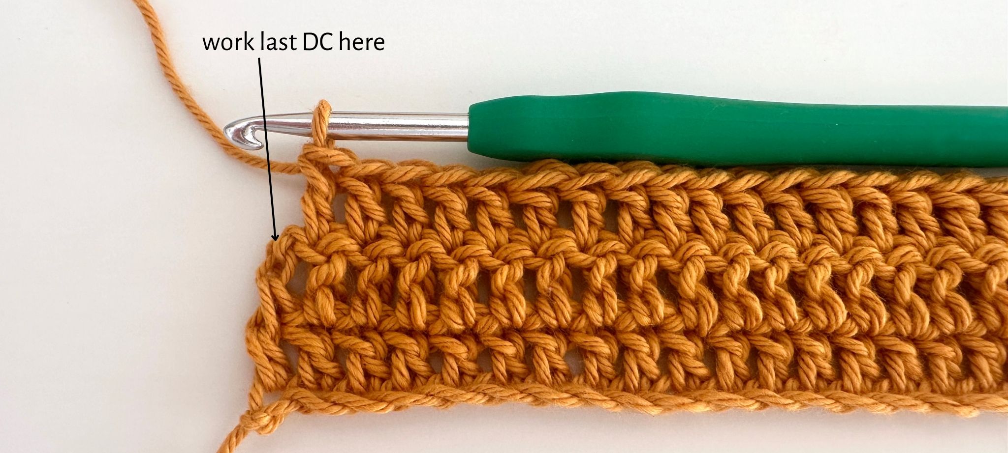 Beginner Double Crochet Dishcloth Pattern My Crochet Space