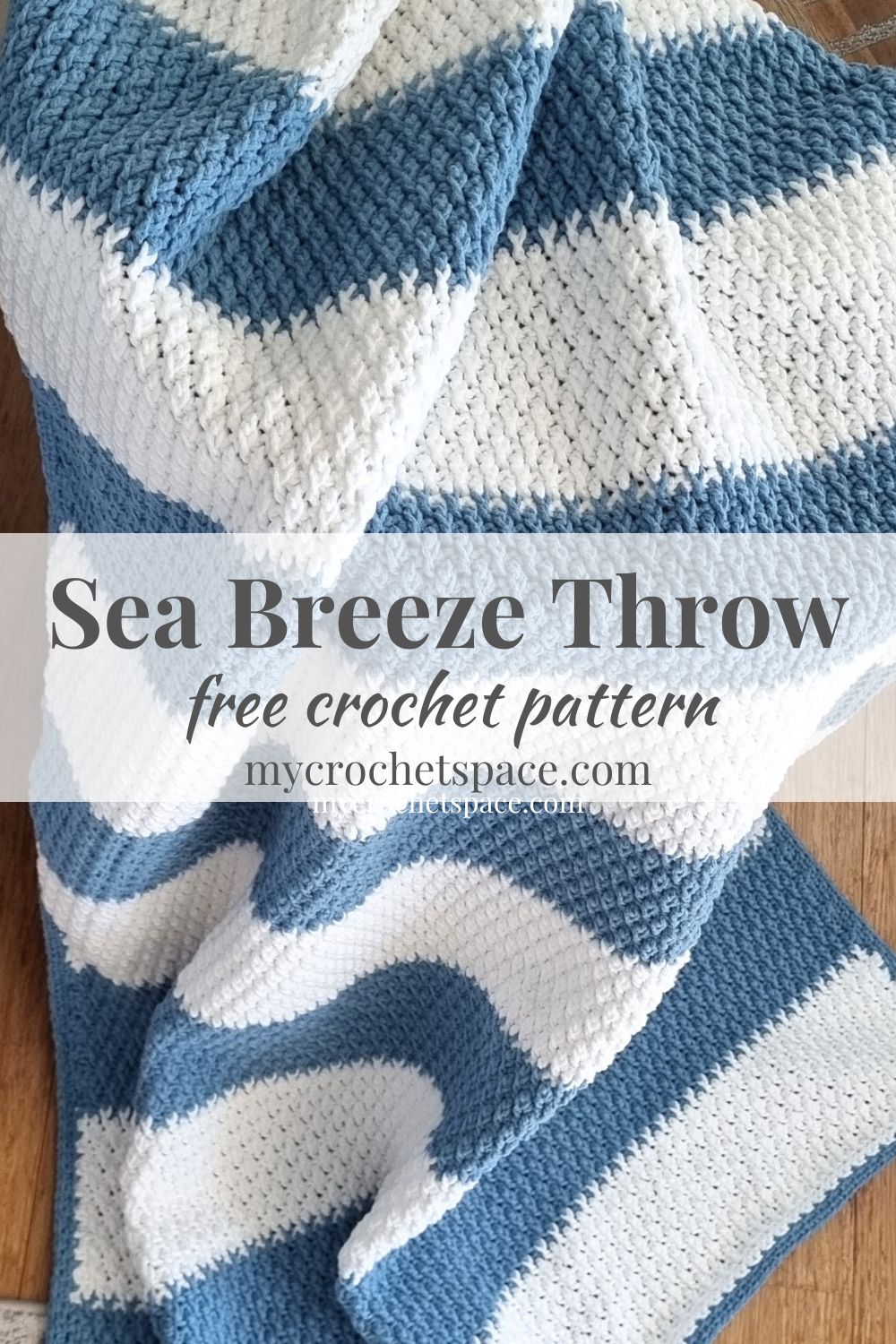 Modern Crochet Blanket Sea Breeze Throw My Crochet Space