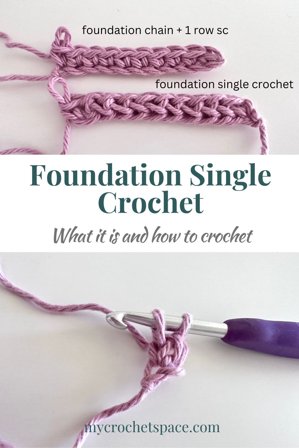 What is Foundation Single Crochet Stitch (FSC) My Crochet Space