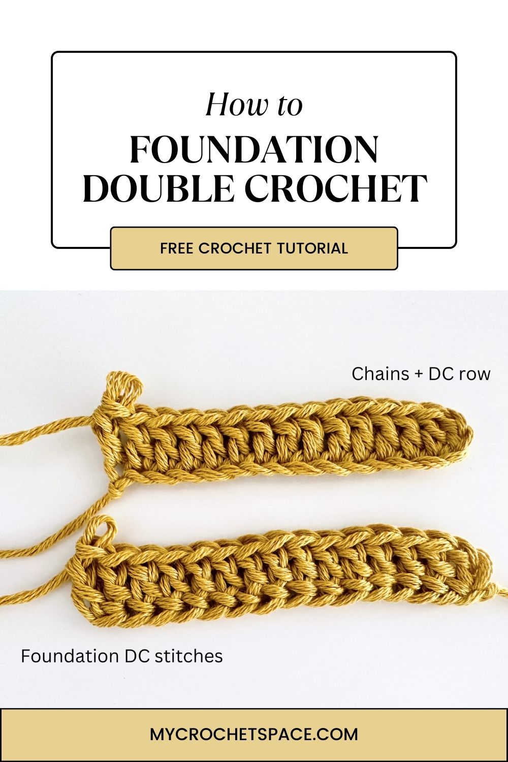 How to Foundation Double Crochet My Crochet Space