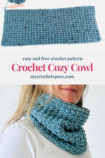 Make it in 1-hour neckwarmer, easy beginner-friendly knit pattern