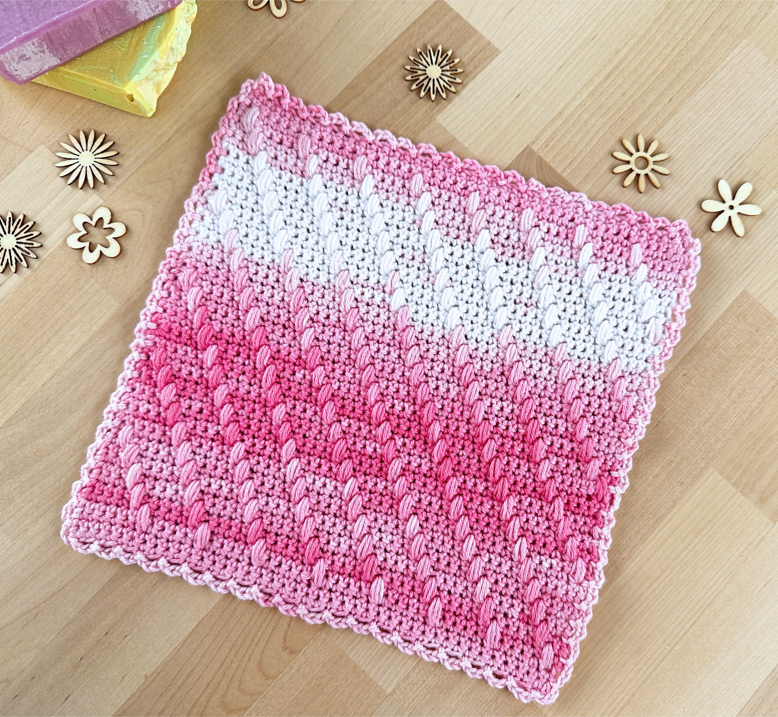 Morning Glow Crochet Washcloth - My Crochet Space