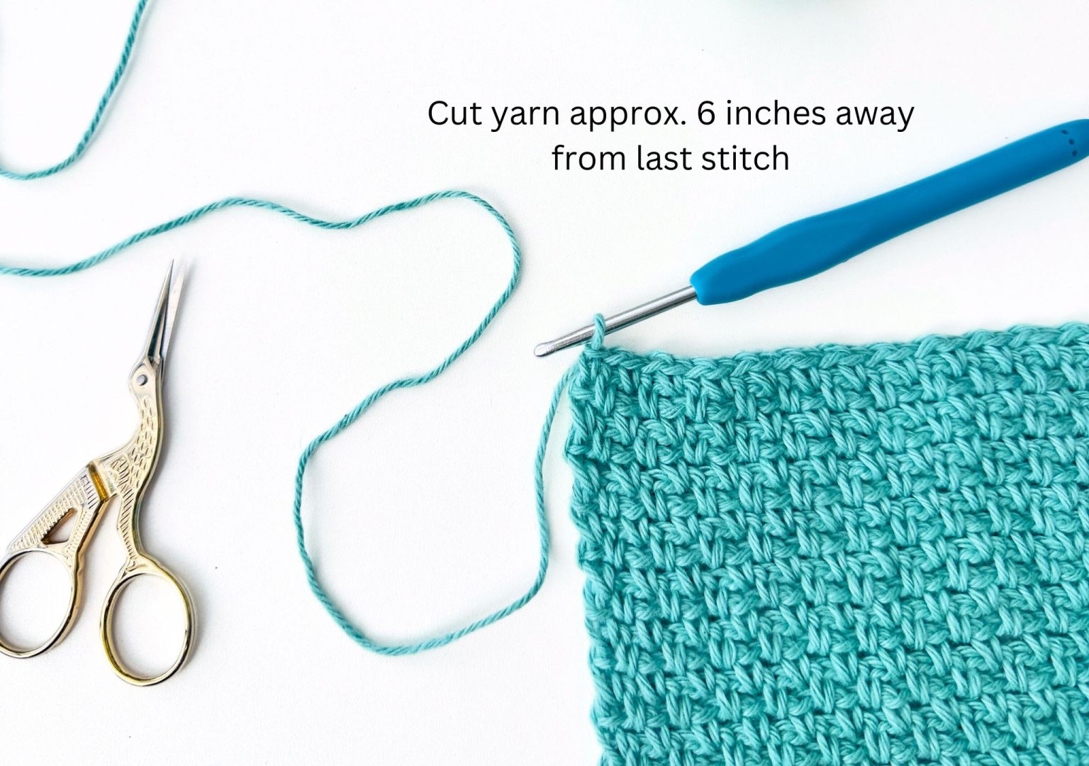 How to Fasten off and Weave in the Ends in Crochet My Crochet Space