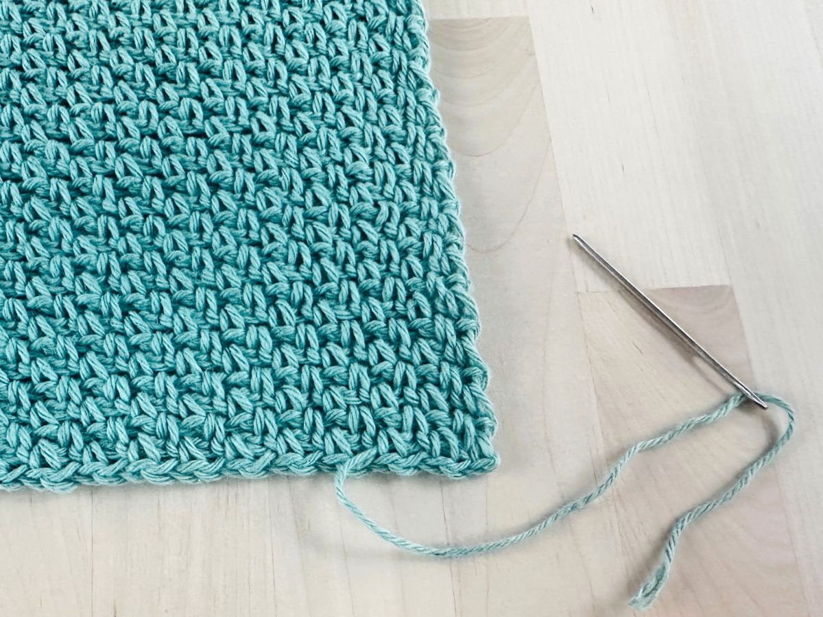How to Fasten off and Weave in the Ends in Crochet