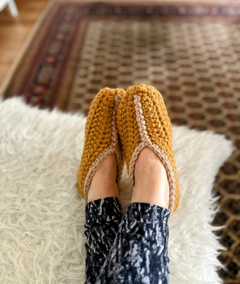 Cozy crochet slippers free pattern