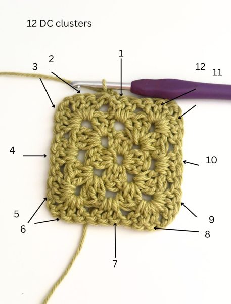 Third round granny square