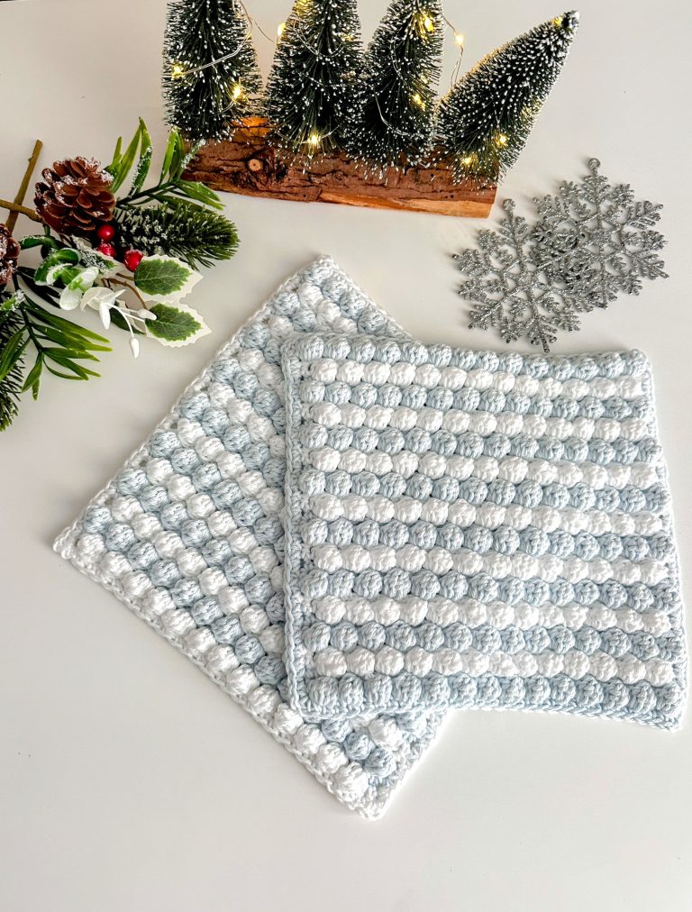 Snowdrift crochet trivet free pattern